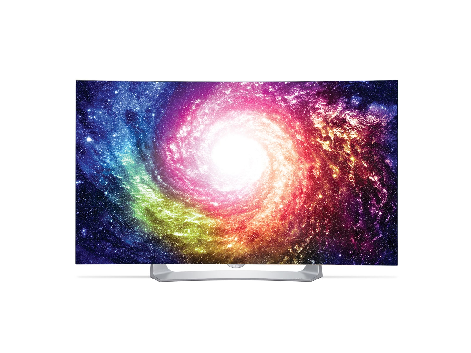 Front view of 55&#34; Class Smart Curved OLED 3D TV with webOS 2.0 55EG9100