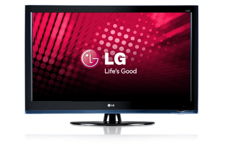 Front view of 55” Full High Definition 1080p LCD TV (54.6” diagonal) 55LH40
