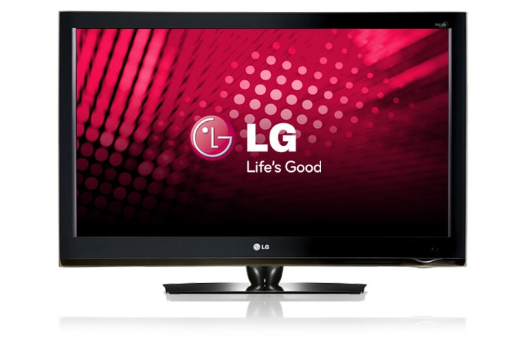 Front view of 55” Full High Definition 1080p LCD TV (54.6” diagonal) 55LH41