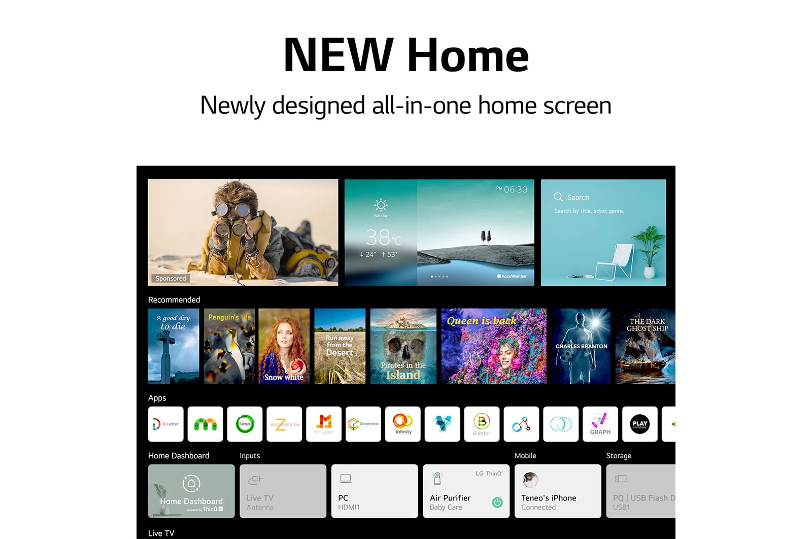 LG NANO75 55" 4K Smart NanoCell TV, 55NANO75UPA