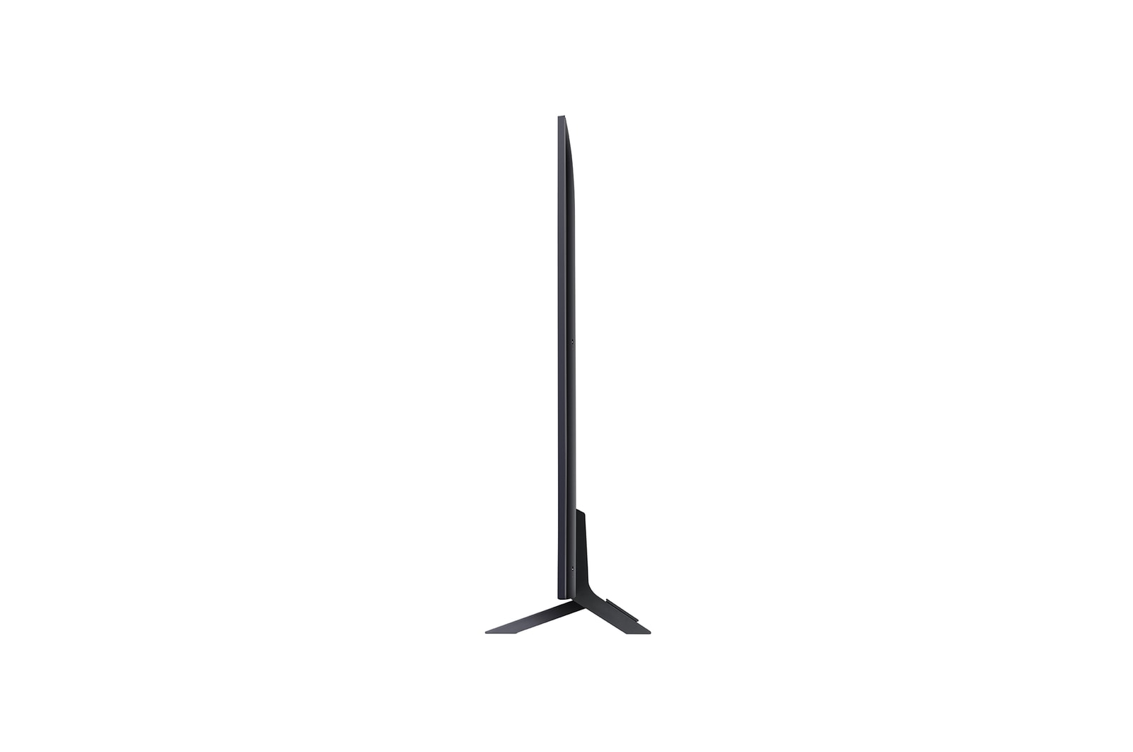 Side view of LG QNED TV, QNED80