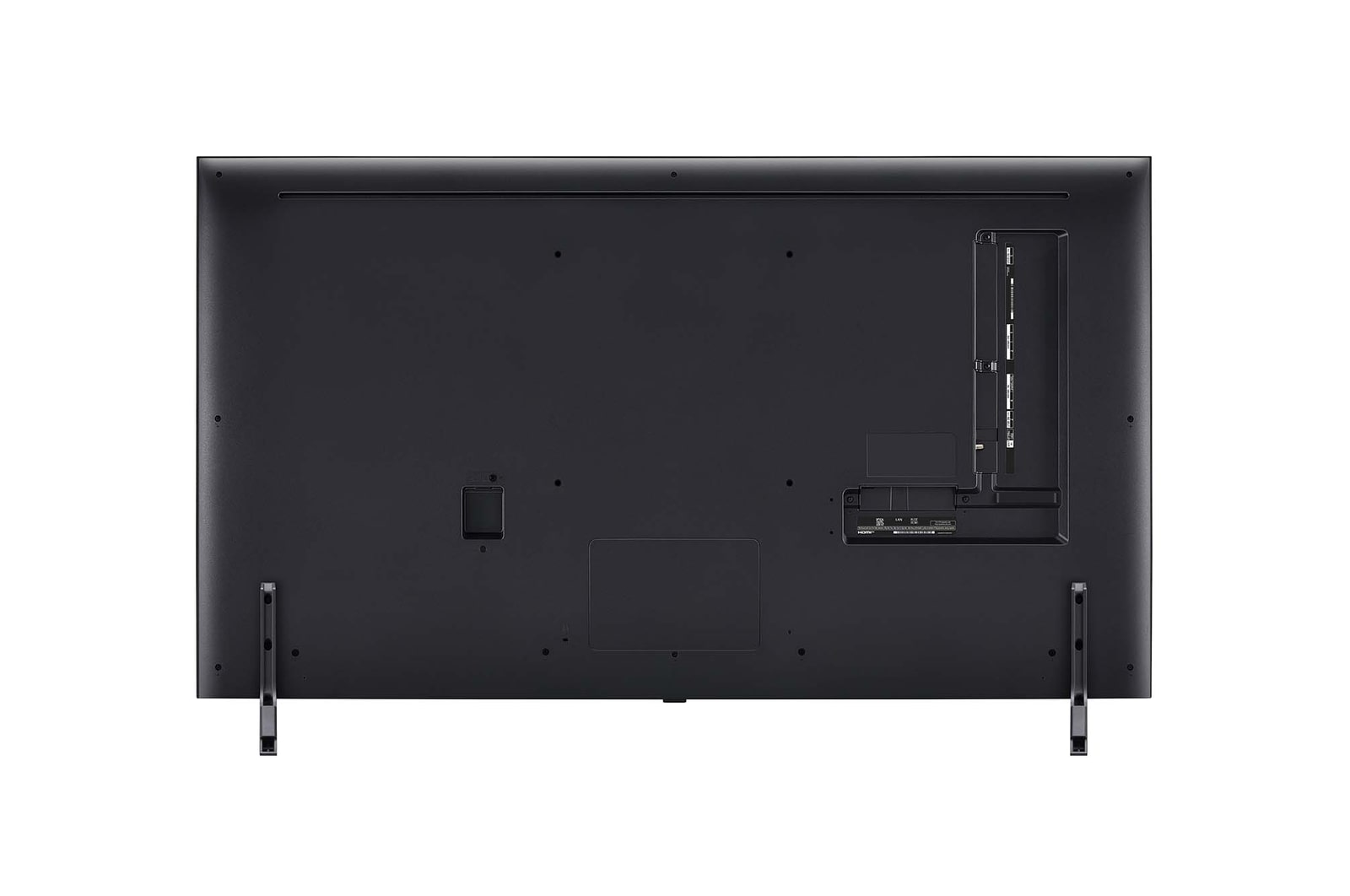 Rear view of LG QNED TV, QNED85