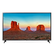 Front view of 55” UK6090 LG SMART UHD TV 55UK6090PUA