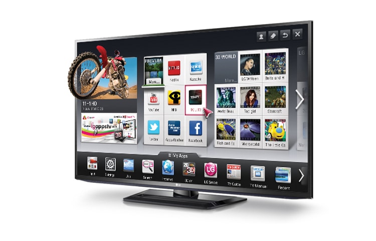 LG 60 inch TV | Plasma TV | 3D Smart TV | Full HD 1080p | THX 3D Display, 60PM6700