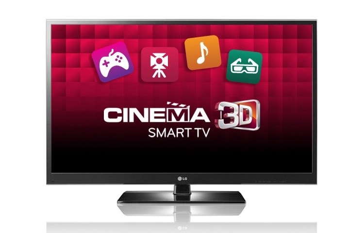 Front view of 60 Inch TV | 3D capable | Full HD 1080P | Plasma TV | NetCast™ 60PZ550
