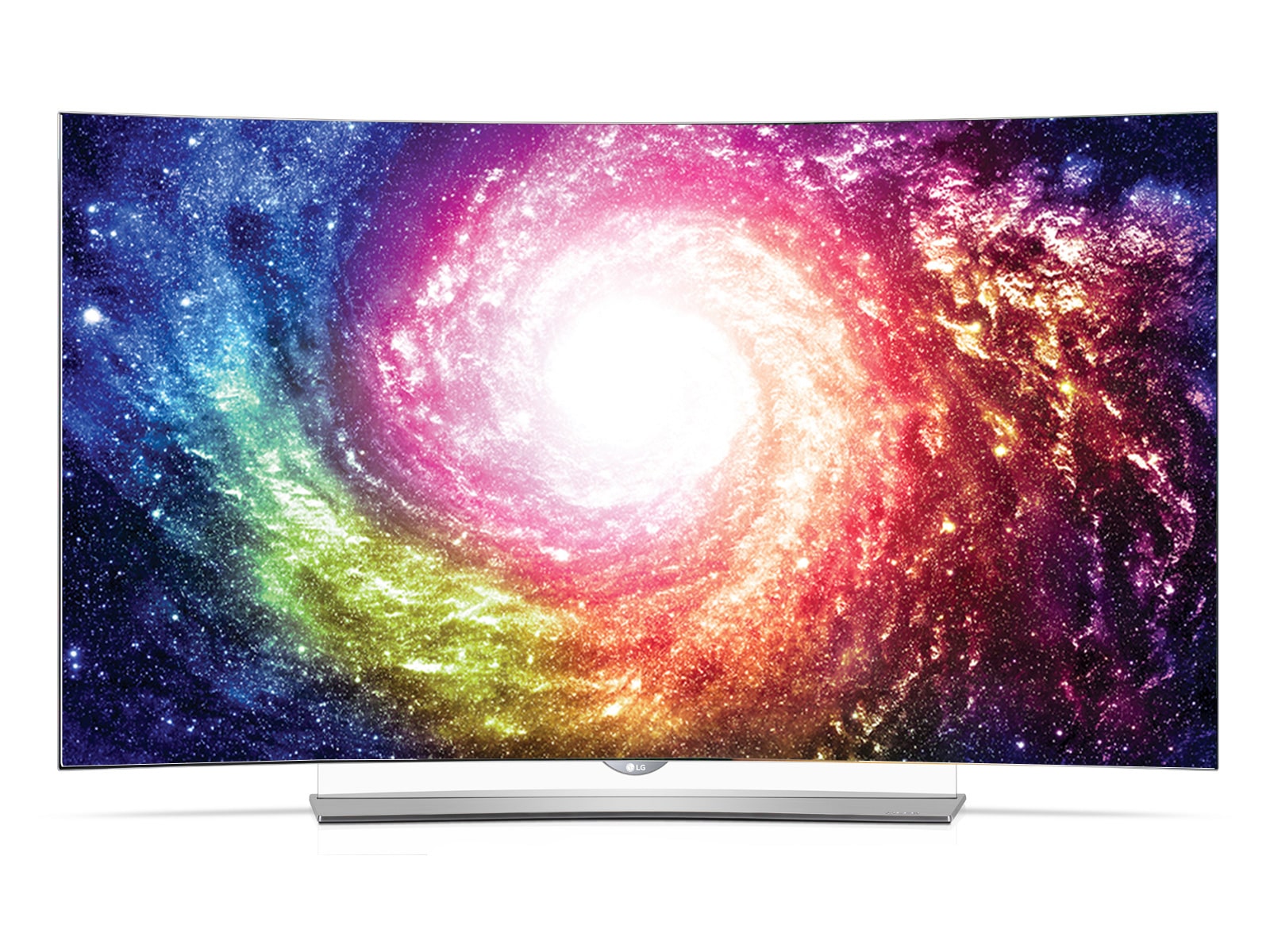 Front view of 65&#34; Class (64.5&#34; Diagonal) Smart Curved 4K OLED 3D TV with webOS 2.0 65EG9600