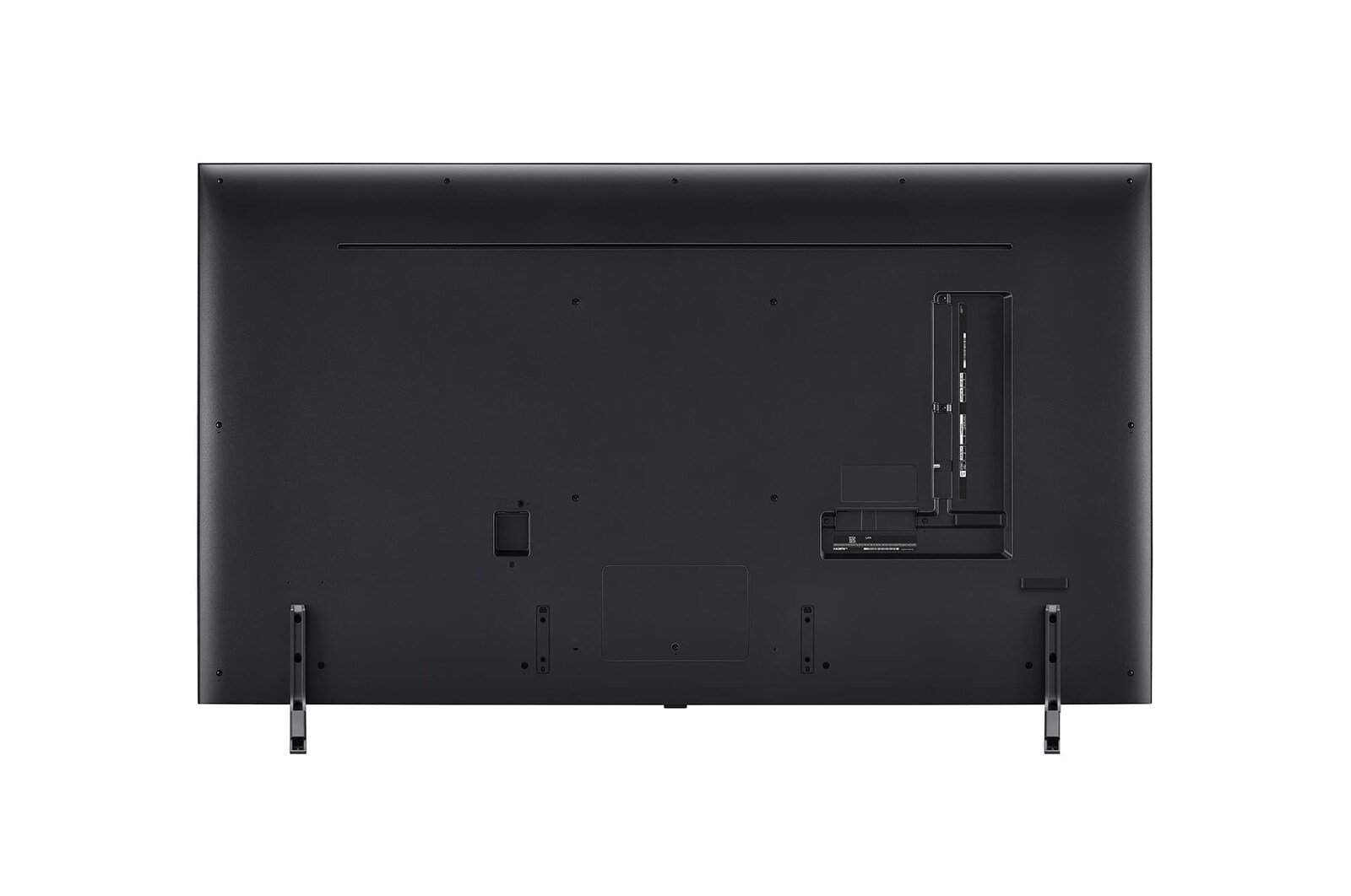 Rear view of LG QNED TV, QNED80