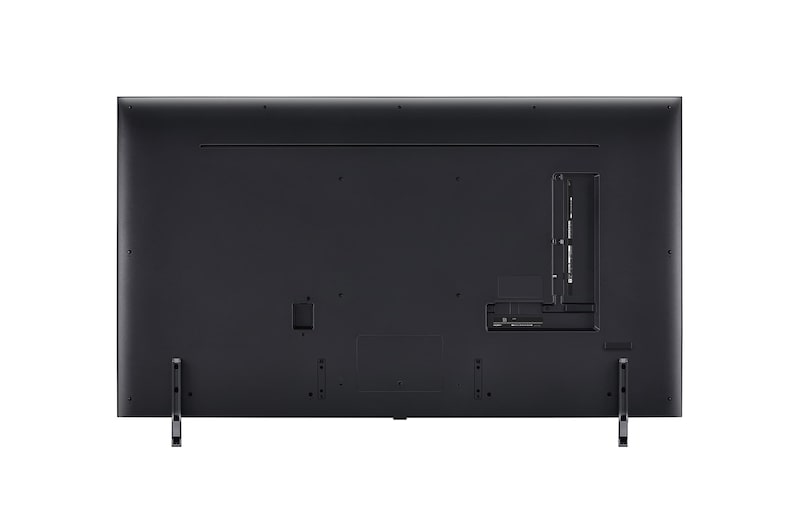 Rear view of LG QNED TV, QNED80