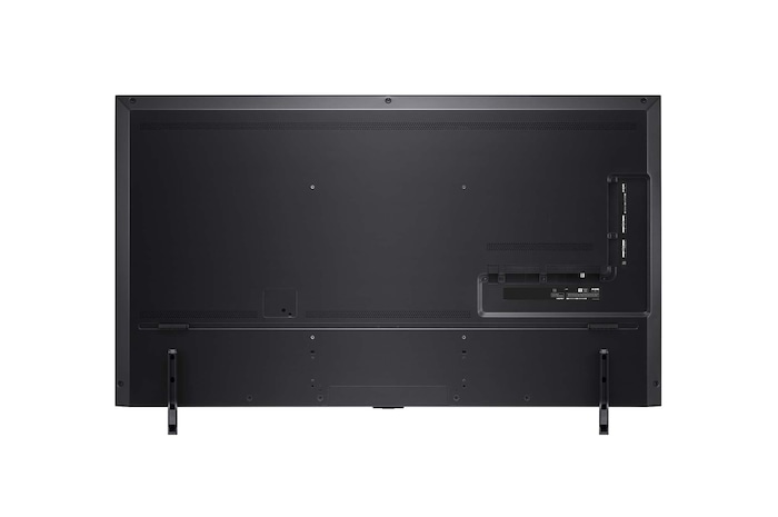 Rear view of LG QNED TV, QNED90