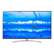 Front view of 65” LG NanoCell TV SM9500 ThinQ AI 65SM9500PUA