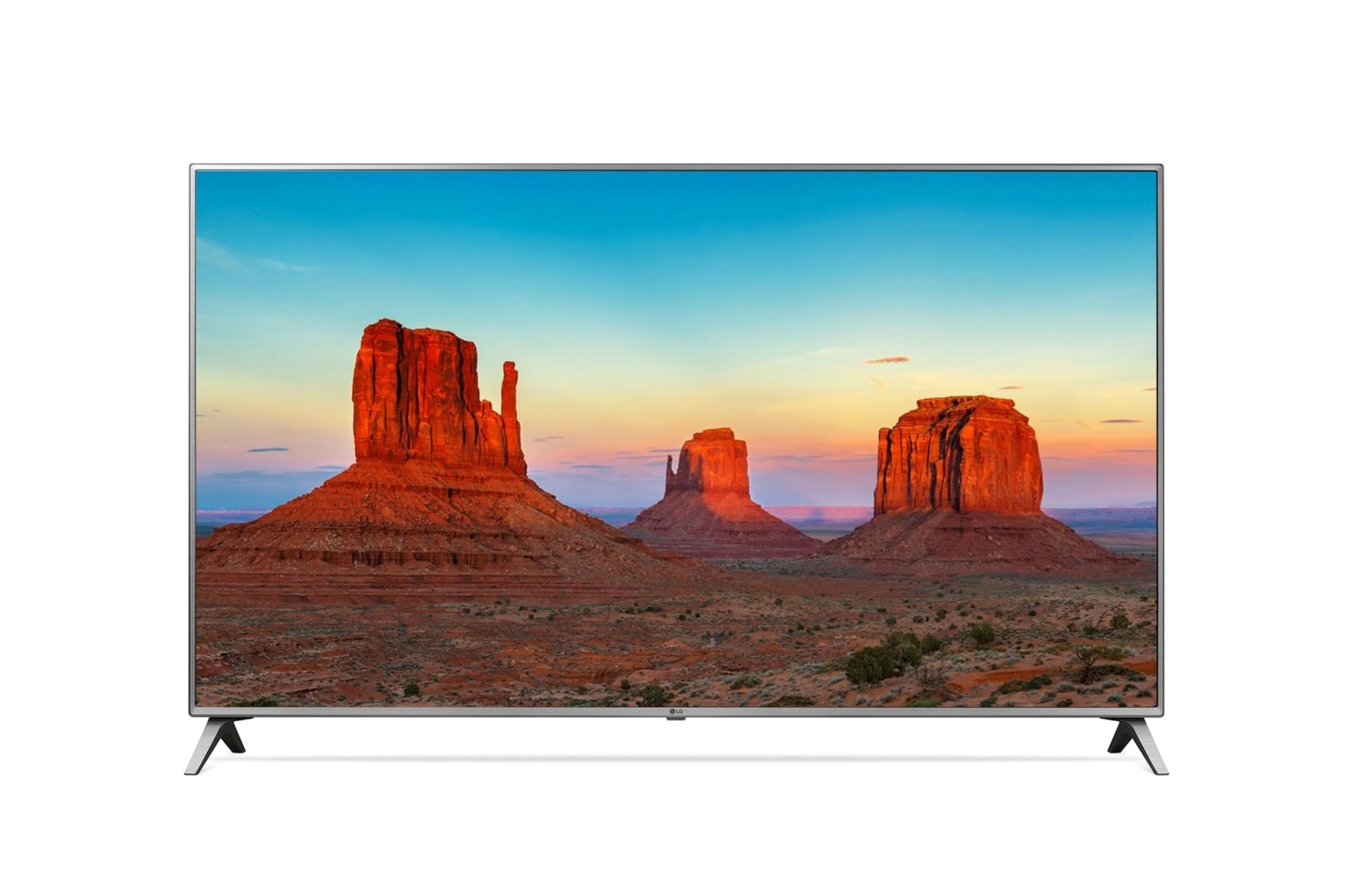 Front view of 65” UK6500 LG SMART UHD TV 65UK6500AUA