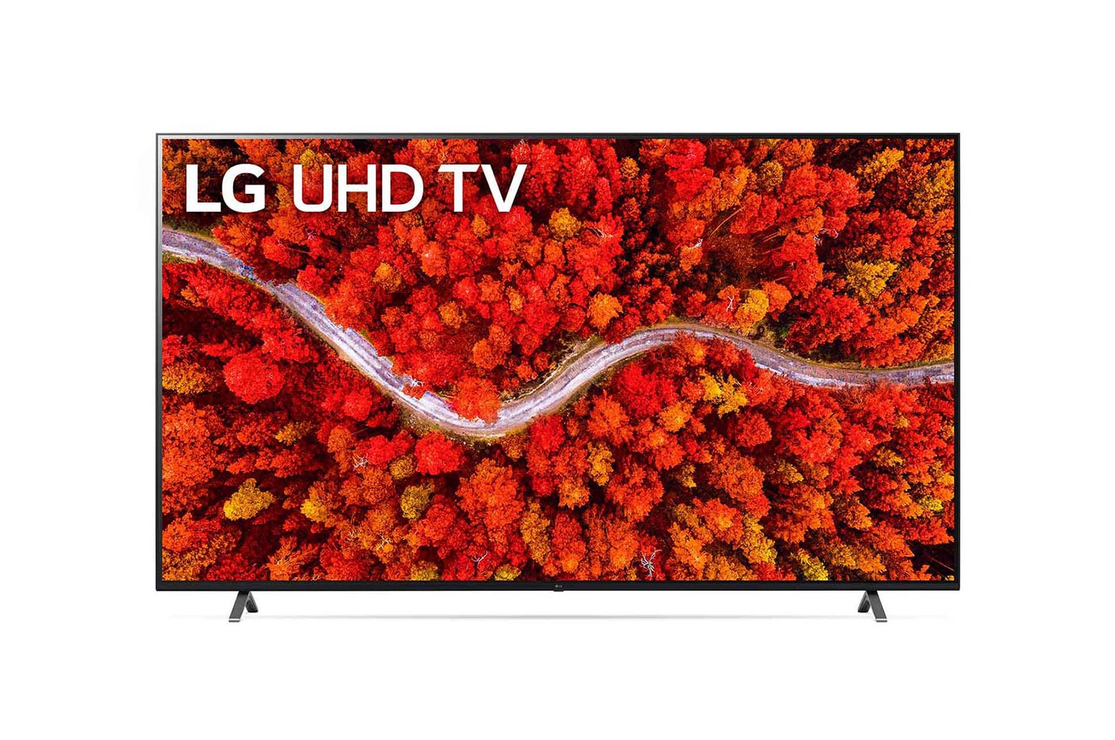 A front view of the LG UHD TV