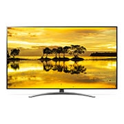 Front view of 75” LG NanoCell TV SM9070 ThinQ AI 75SM9070PUA