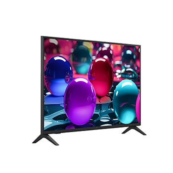 Right-facing side view of LG UHD UA70 TV.