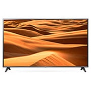Front view of 75” UM69 LG UHD TV ThinQ AI 75UM6970PUB