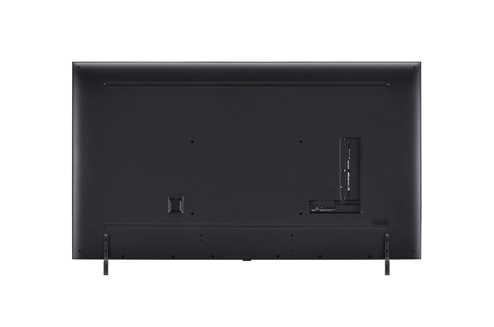 Rear view of LG QNED TV, QNED80
