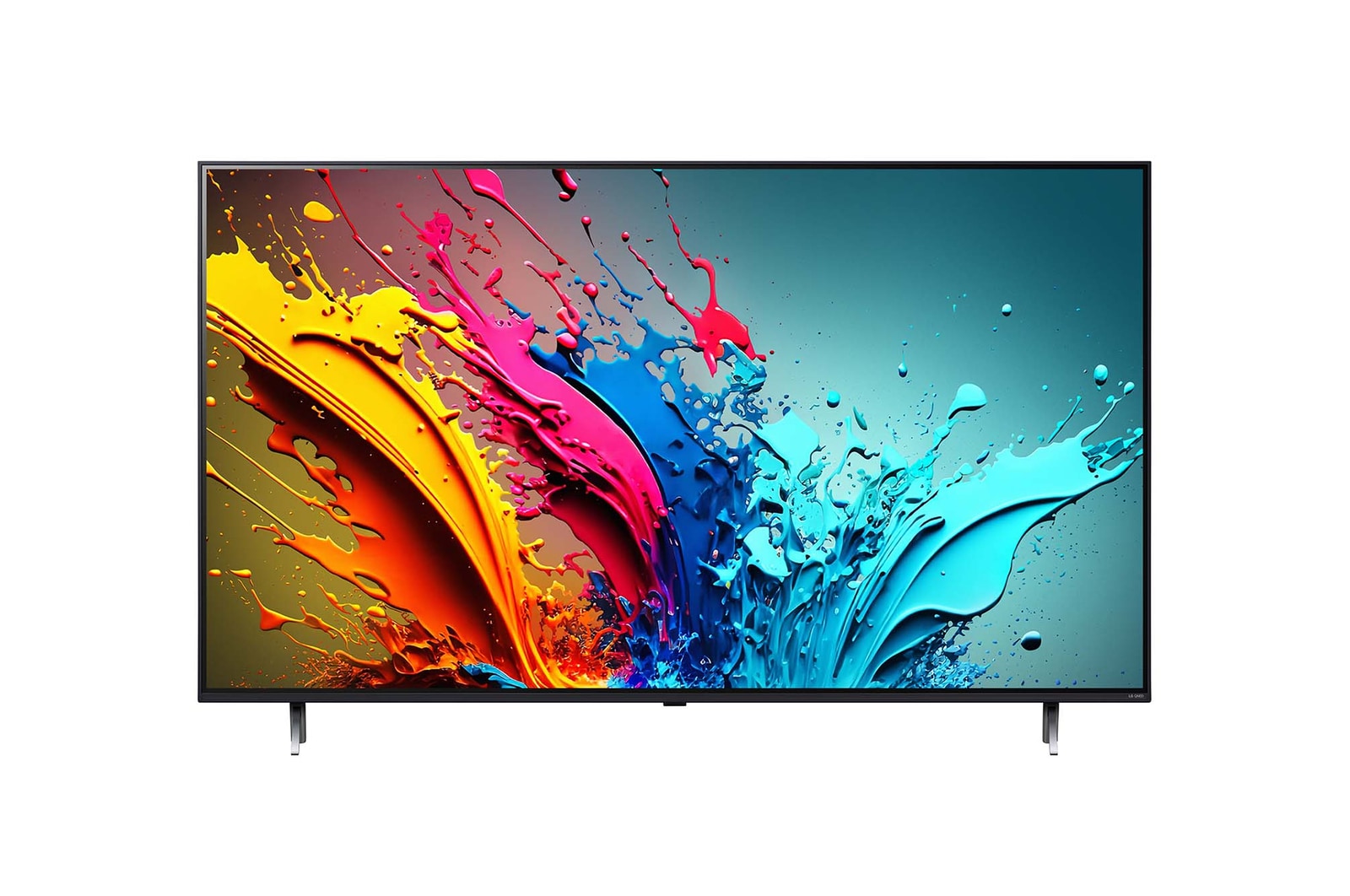 Front view of LG QNED TV, QNED85