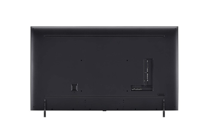 Rear view of LG QNED TV, QNED85