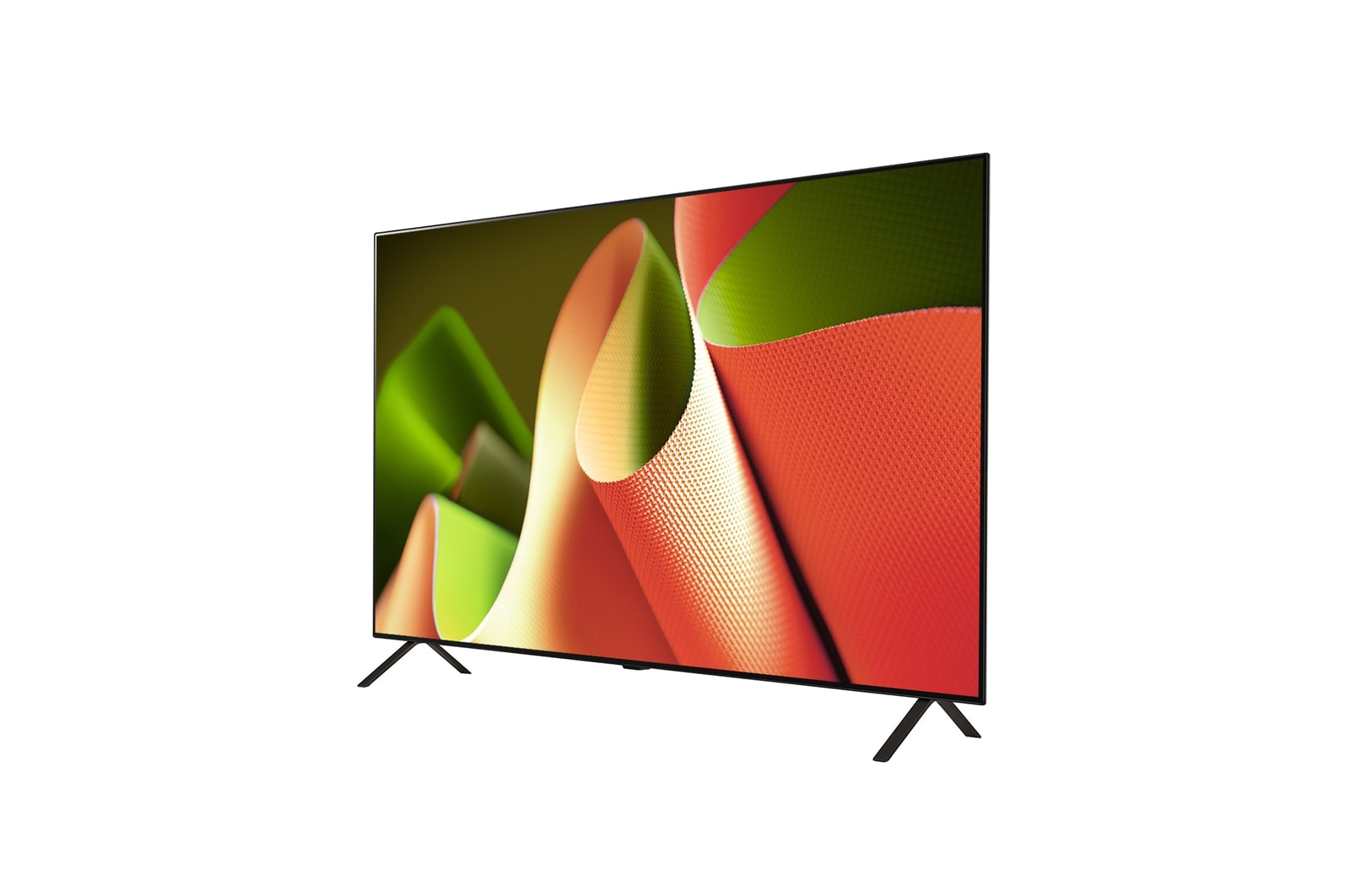 Left-facing side view of LG OLED TV, OLED B4