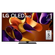 LG OLED evo G4 TV, OLED55G4SUB, with 11 Years of world number 1 OLED Emblem and 5-Year Panel Warranty logo on screen