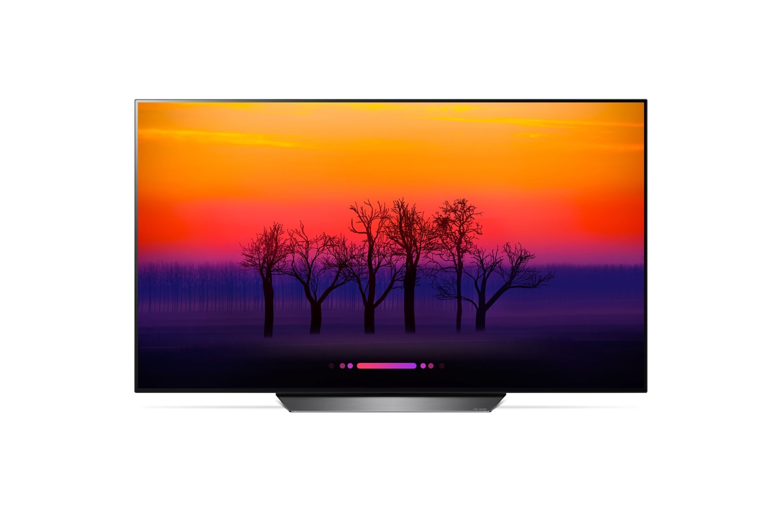 Front view of  65” B8 LG OLED TV w/ThinQ AI OLED65B8PUA