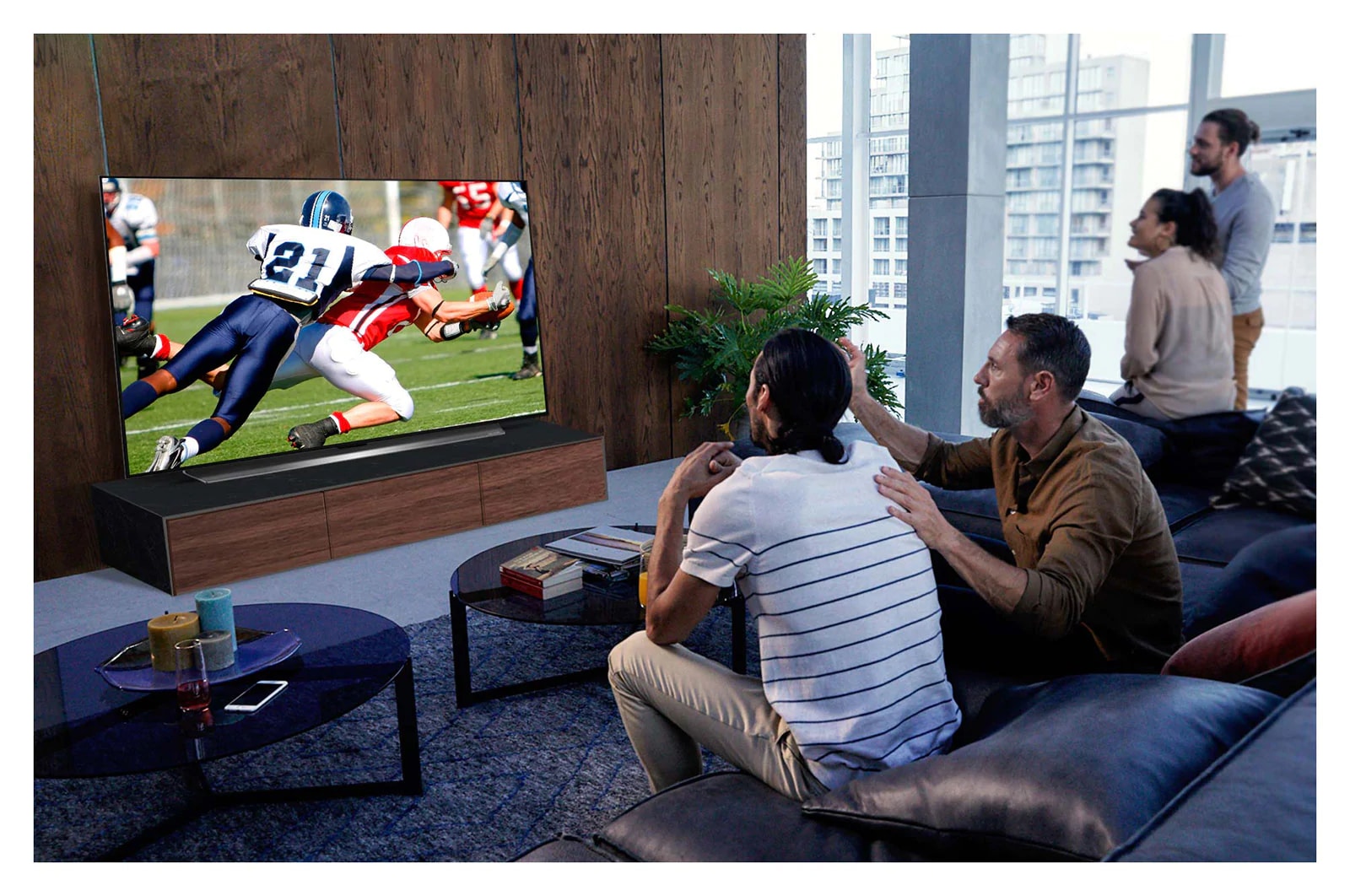 LG 55" CX LG OLED TV with ThinQ® AI, OLED55CXPUA