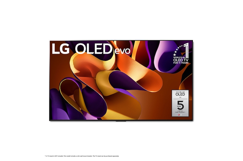 front view of OLED TV