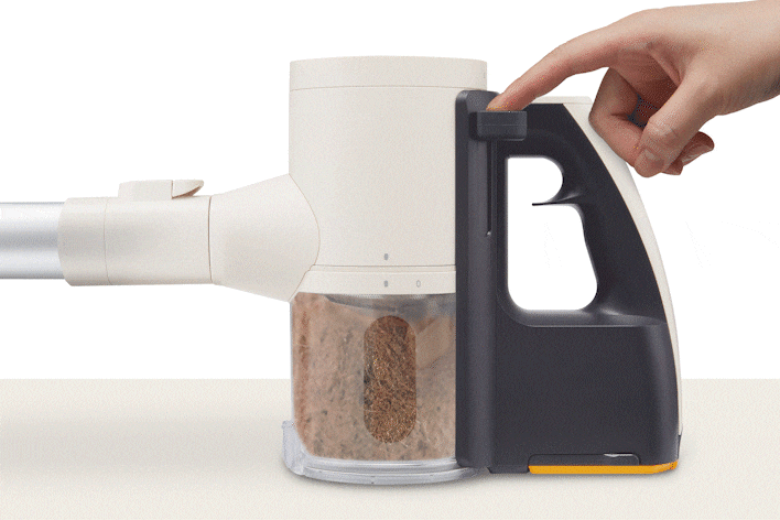 Compress Dirt and Dust so You Can Clean More, Empty Less