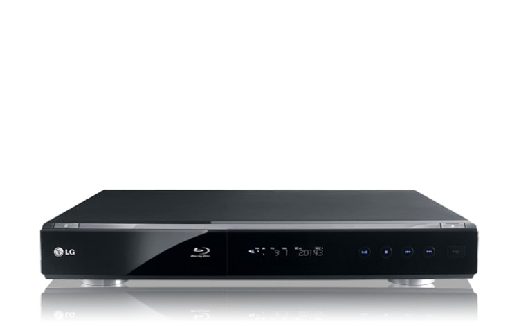 Front view of Full HD1080p output, LG SimpLink™ Connectivity, USB Media Host BD300