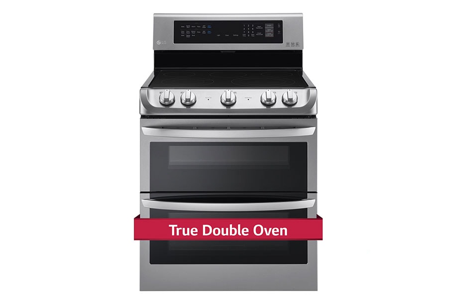 7.3 cu. ft. Electric True Double Oven Range with ProBakeConvection™ and  EasyClean® - LDE5415ST | LG CA