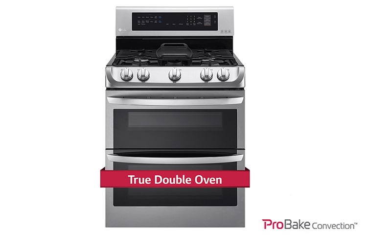 Front view of 6.9 cu. ft. Gas Double Oven Range with ProBake Convection™ and  EasyClean®   LDG5315ST