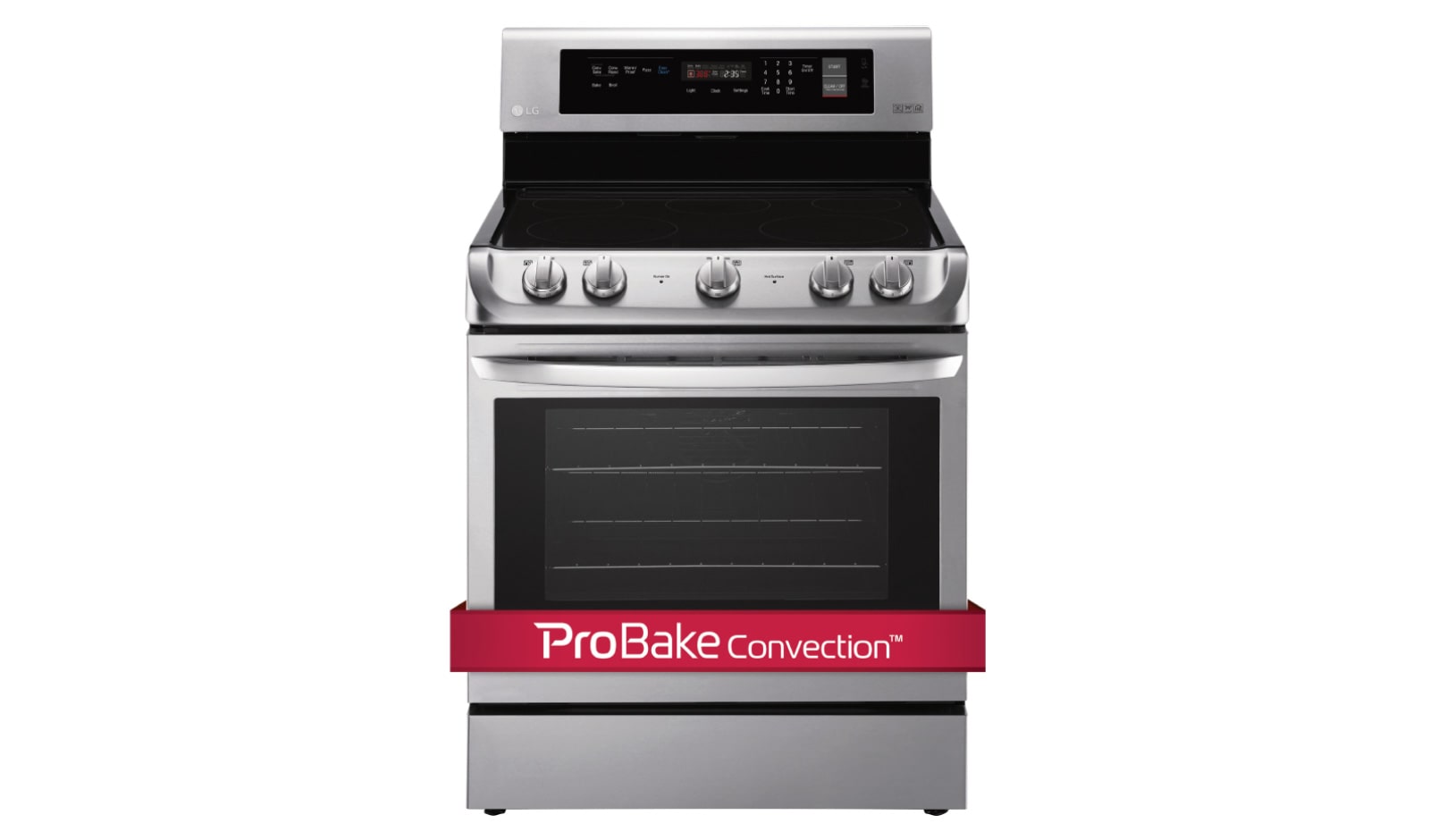 Front view of 6.3 cu. ft Electric Range with ProBakeConvection™ and EasyClean® LRE4211ST