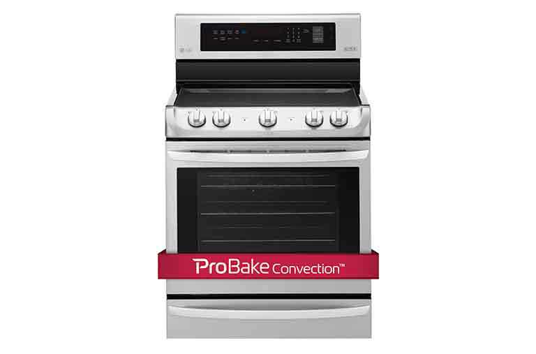Front view of 6.3 cu. ft Electric Range with ProBakeConvection™ and EasyClean® LRE4213ST