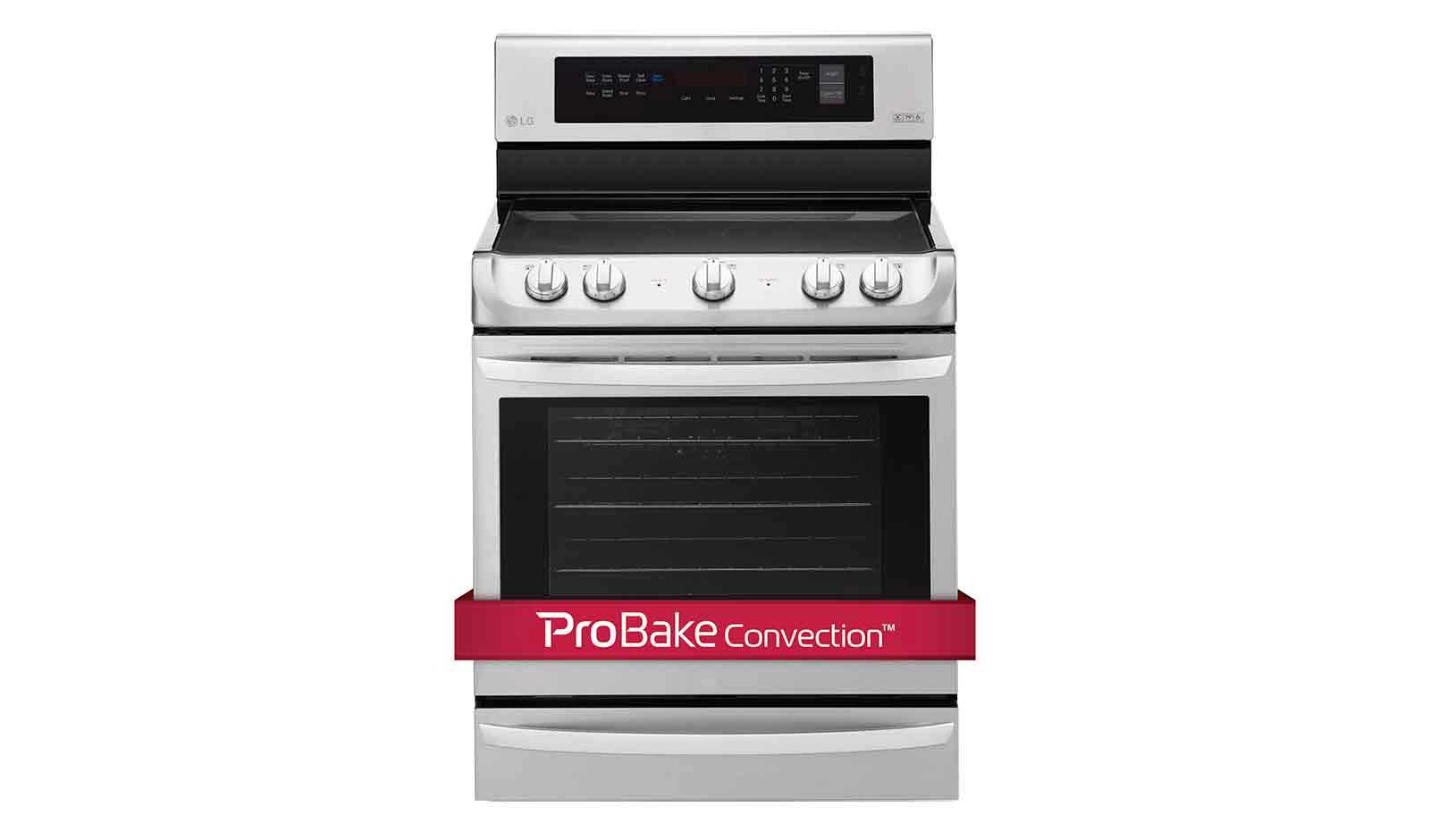 Front view of 6.3 cu. ft Electric Range with ProBakeConvection™ and EasyClean® LRE4213ST