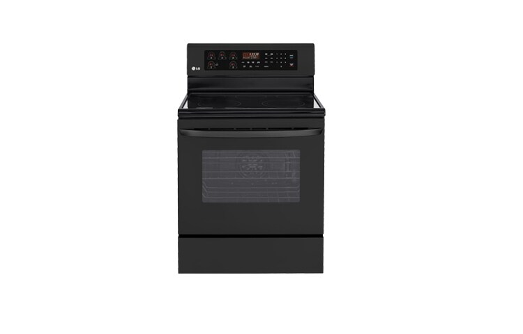 Front view of 6.3 cu.ft. Large Capacity Electric Range with Fan Convection LRE6323SB