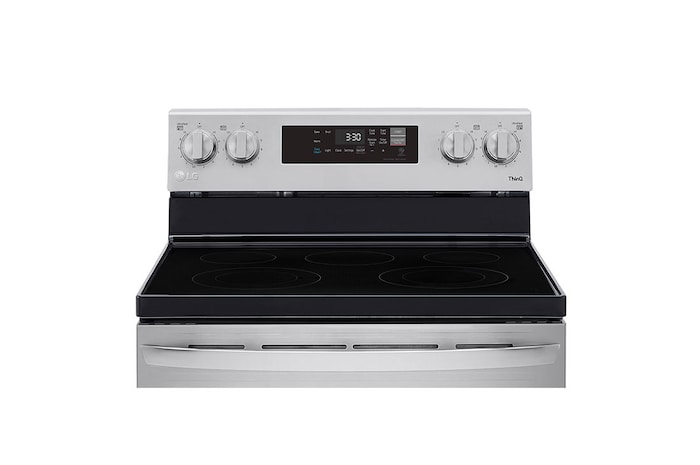 LG 30" Elec. 6.3 cu ft. Range | EasyClean® & Smart , Stainless, Freestanding, LREL6321S