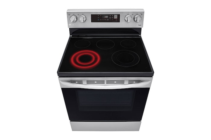 LG 30" Elec. 6.3 cu ft. Range | EasyClean® & Smart , Stainless, Freestanding, LREL6321S