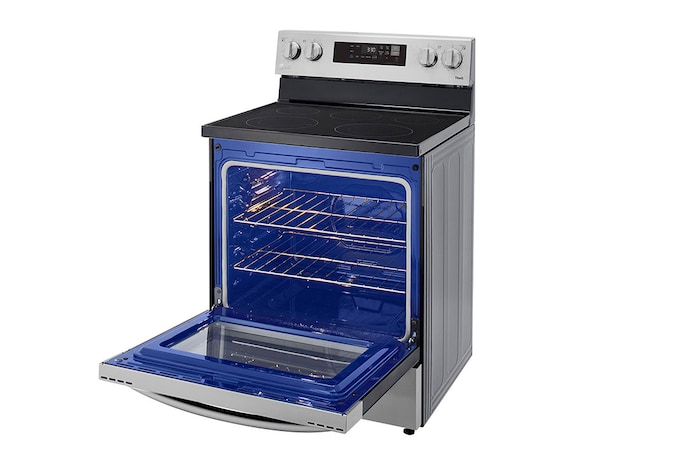 LG 30" Elec. 6.3 cu ft. Range | EasyClean® & Smart , Stainless, Freestanding, LREL6321S