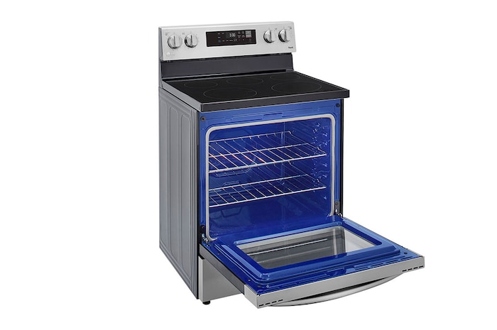 LG 30" Elec. 6.3 cu ft. Range | EasyClean® & Smart , Stainless, Freestanding, LREL6321S