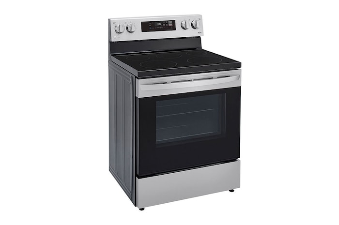 LG 30" Elec. 6.3 cu ft. Range | EasyClean® & Smart , Stainless, Freestanding, LREL6321S