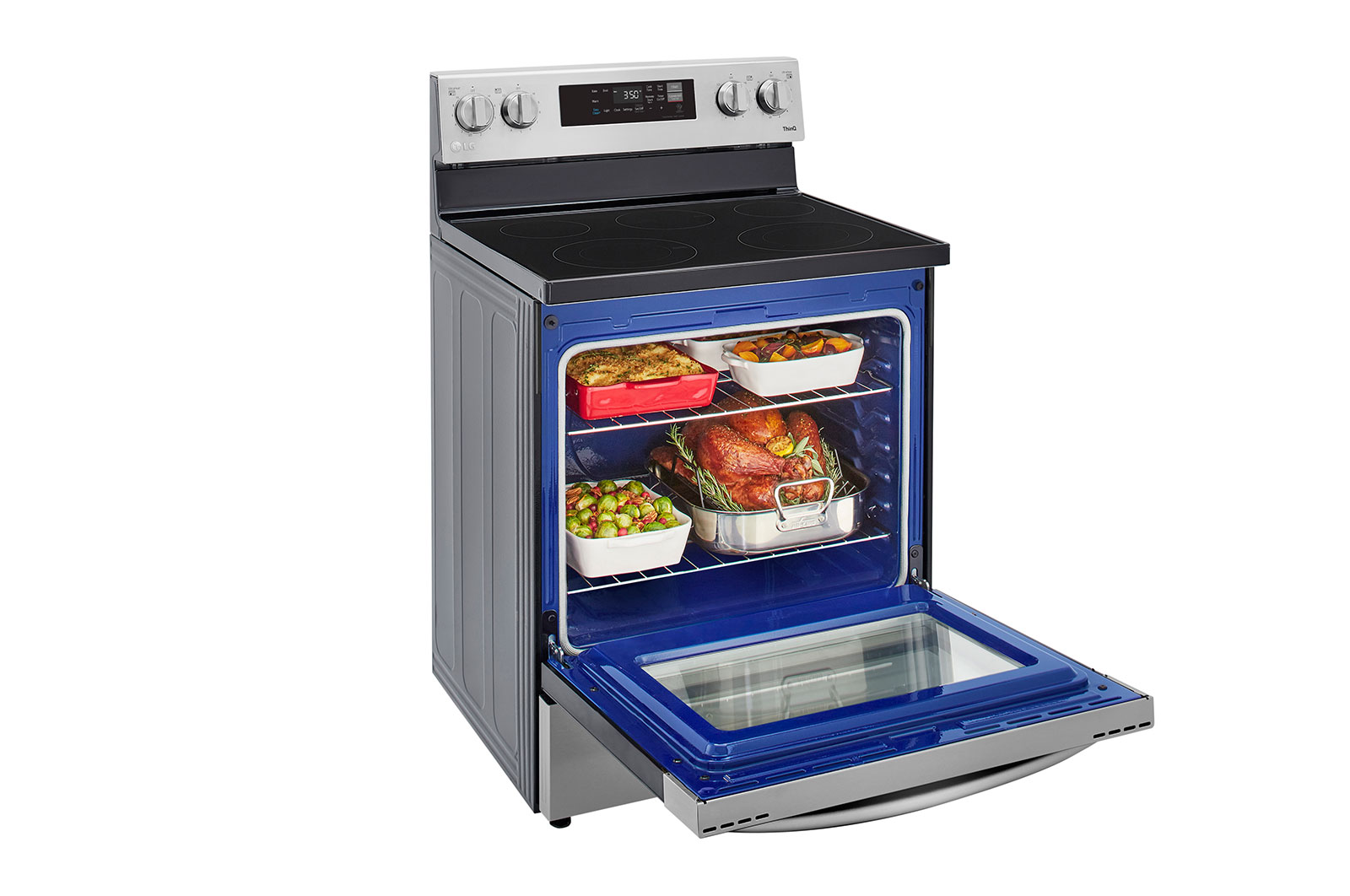 LG 6.3 cu ft. Smart Wi-Fi Enabled Electric Range with EasyClean® , LREL6321S