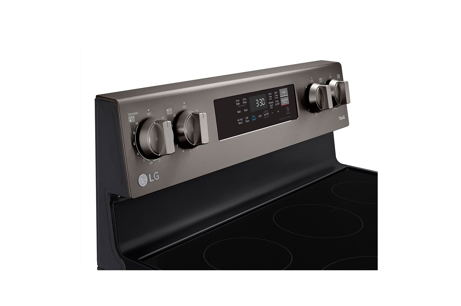 LG 6.3 cu ft. Smart Wi-Fi Enabled Fan Convection Electric Range with Air Fry & EasyClean®, LREL6323D