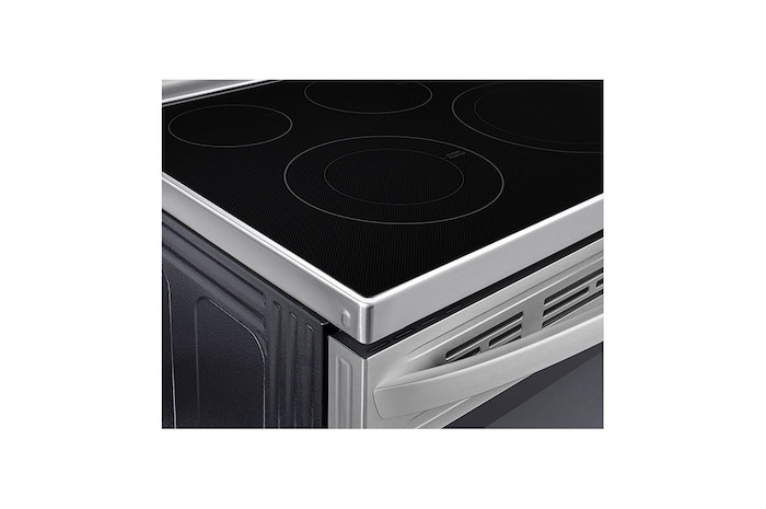 LG 30" Elec. 6.3 cu ft. Range | Fan Convection, Air Fry , EasyClean®& Smart, Stainless, Freestanding, LREL6323S