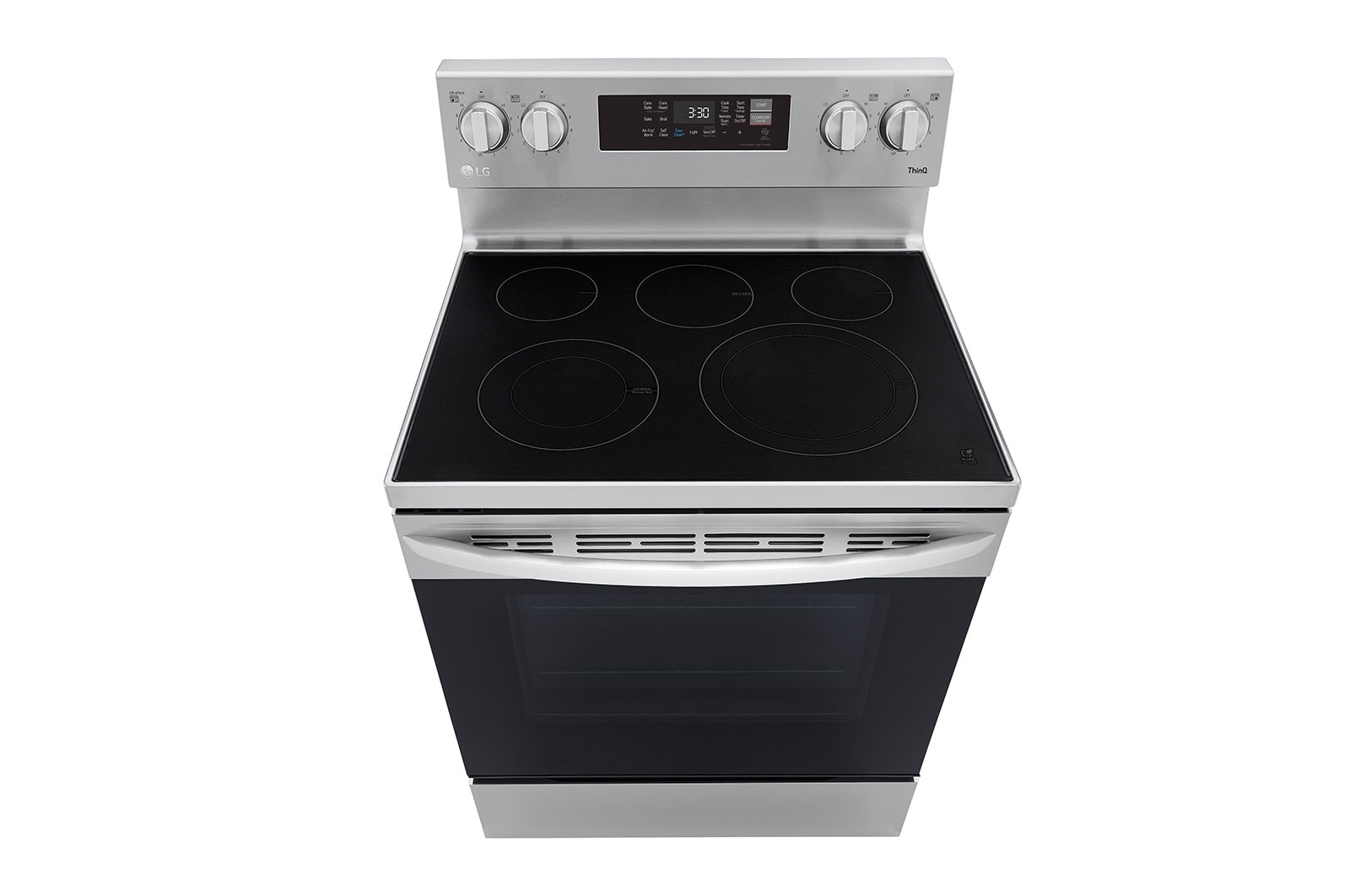 LG 6.3 cu ft. Smart Wi-Fi Enabled Fan Convection Electric Range with Air Fry & EasyClean®, LREL6323S