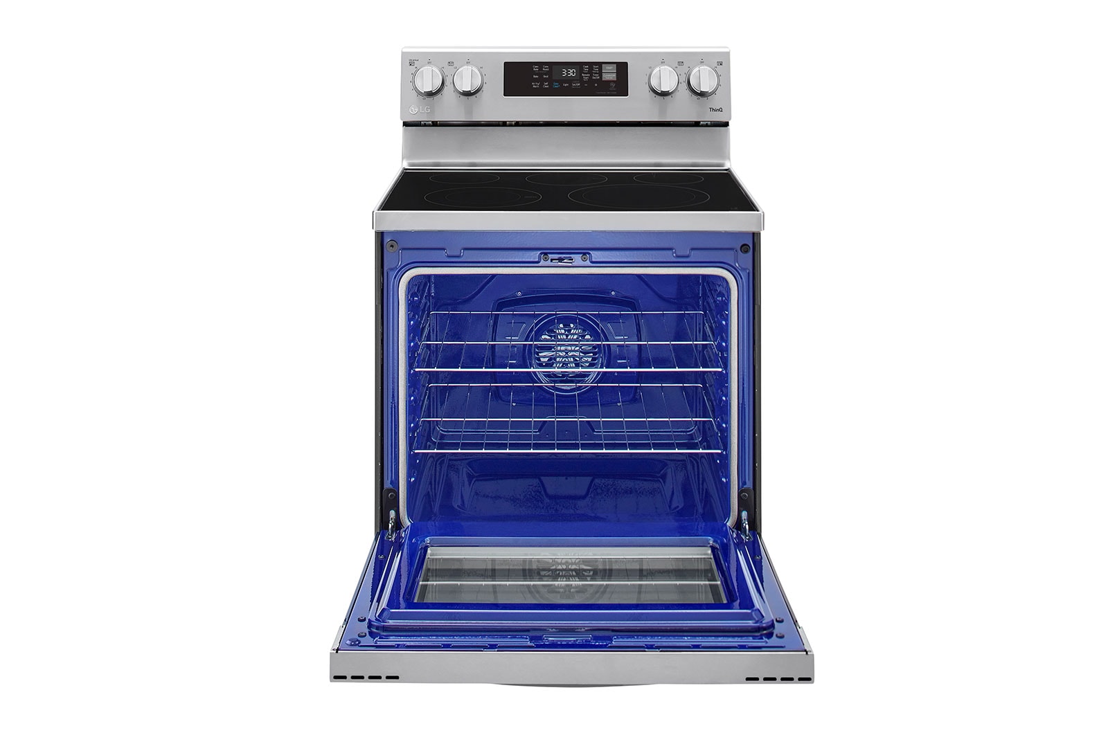 LG 6.3 cu ft. Smart Wi-Fi Enabled Fan Convection Electric Range with Air Fry & EasyClean®, LREL6323S