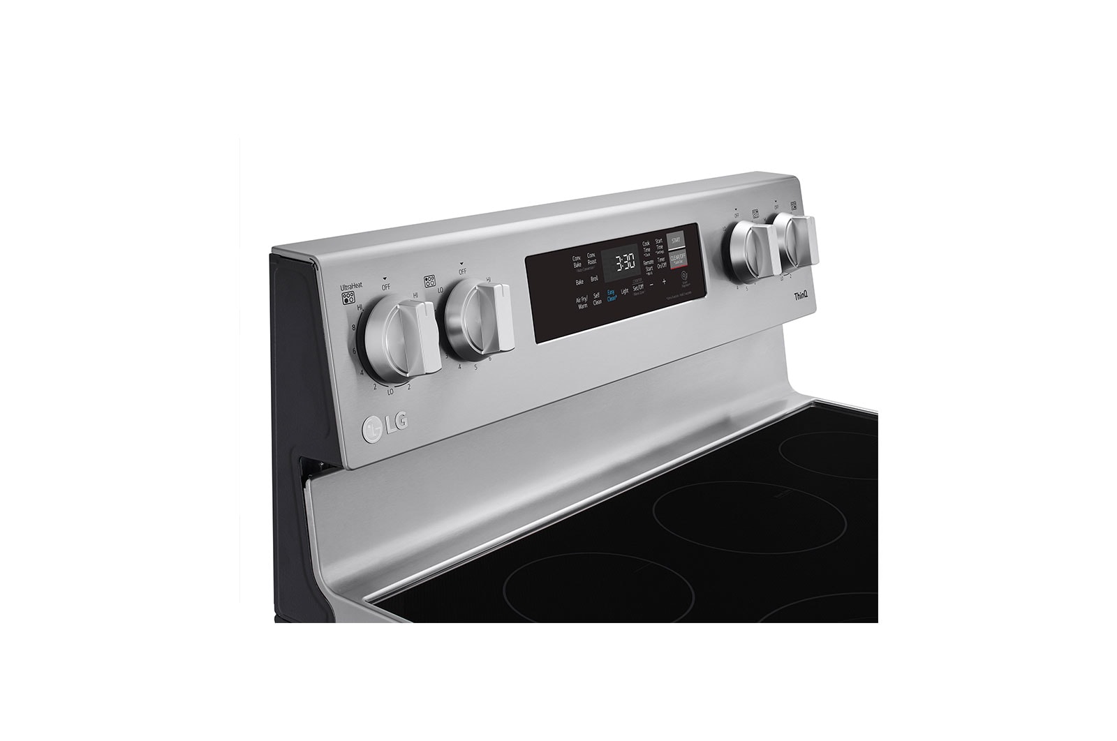 LG 6.3 cu ft. Smart Wi-Fi Enabled Fan Convection Electric Range with Air Fry & EasyClean®, LREL6323S