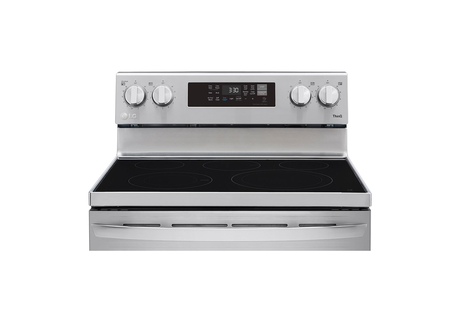 LG 6.3 cu ft. Smart Wi-Fi Enabled Fan Convection Electric Range with Air Fry & EasyClean®, LREL6323S