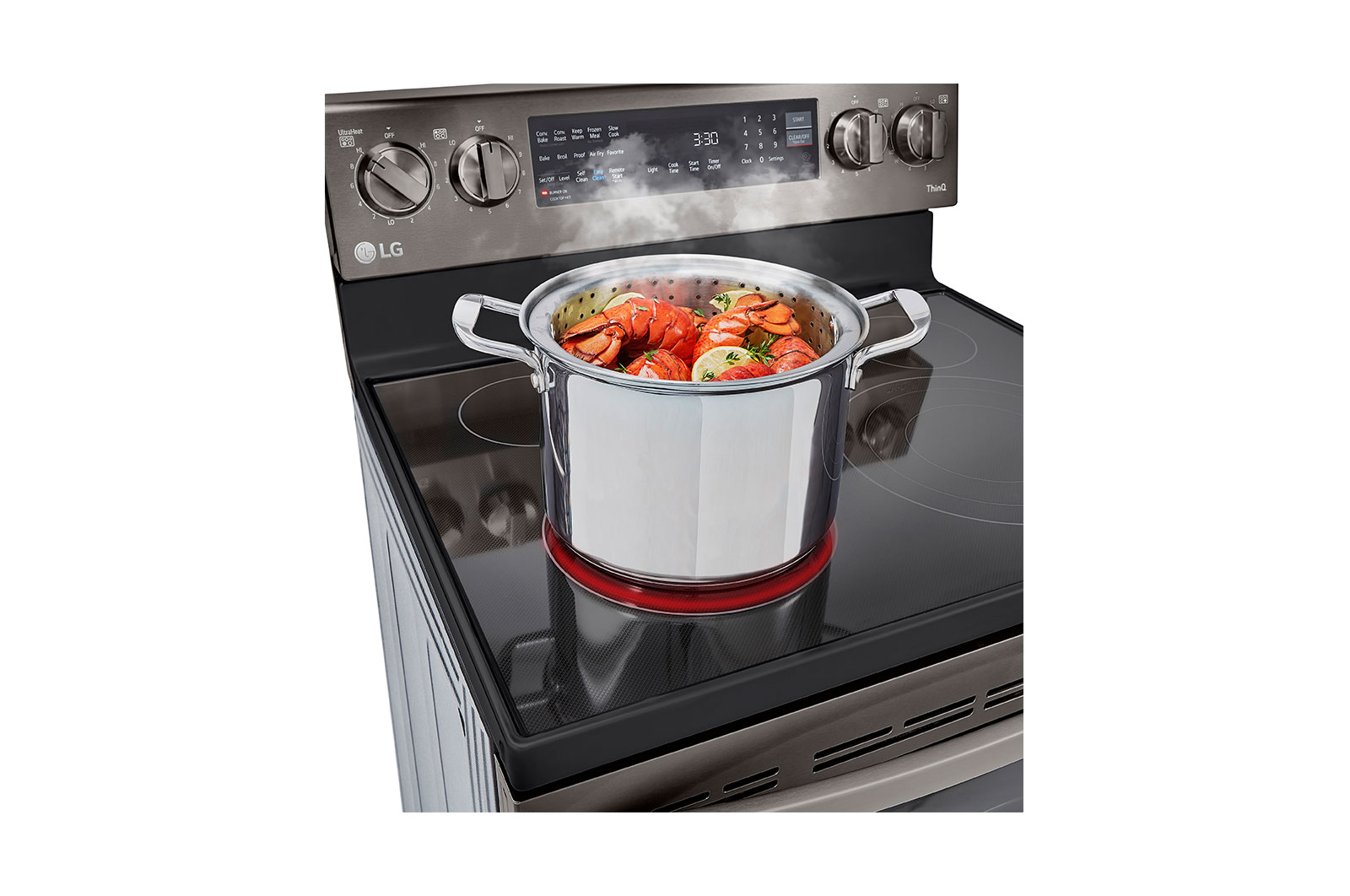 LG 6.3 cu.ft. Air Fry InstaView ThinQ® Electric Range, LREL6325D