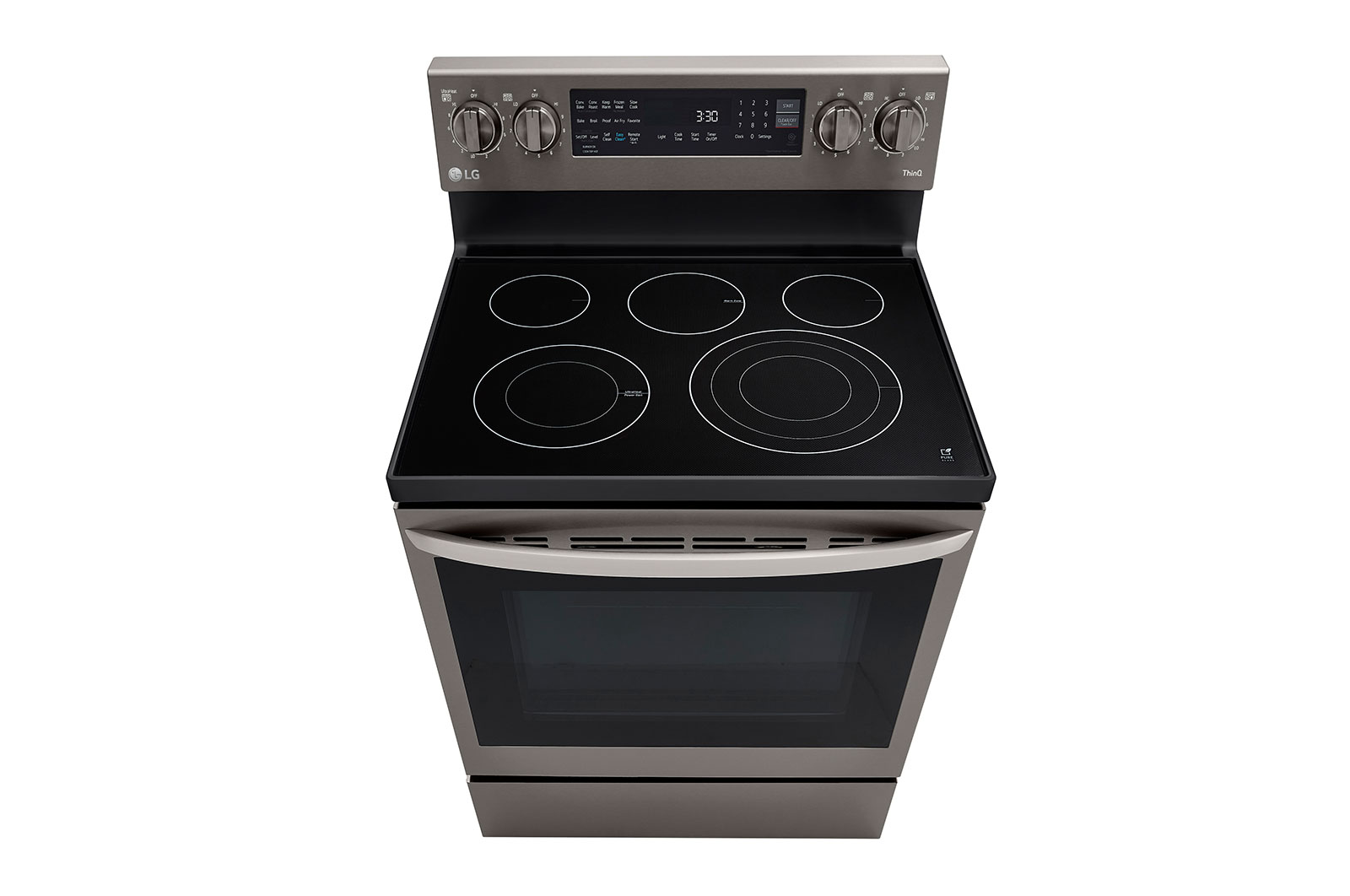 LG 6.3 cu.ft. Air Fry InstaView ThinQ® Electric Range, LREL6325D