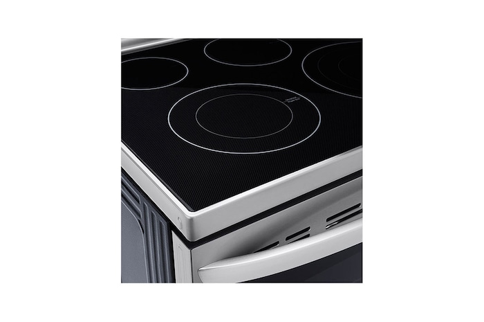 LG 30" Elec. 6.3 cu ft. Range | Probake Convection, Air Fry, InstaView®, SelfClean, EasyClean®& Smart, Stainless, Freestanding, LREL6325F